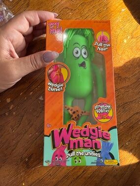 Wedgie Man Pull the Undies Green Stretchy Toy